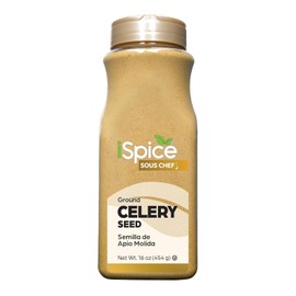iSpice | Celery Seed Ground | Bulk Size | Gourmet Spice | Kosher (16 OZ)