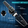 HOMEKANE Car Vacuum Cleaner, Handheld Vacuum Cordless Rechargeable 9500Pa Powerful