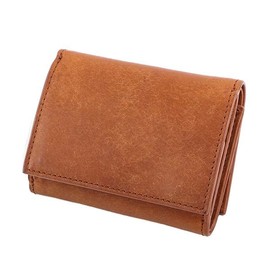 Boosters Pueblo Wallet, Leather, Thin Trifold Wallet, Mini Wallet, cognac
