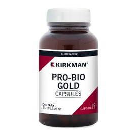 Kirkman Pro-Bio Gold - Hypoallergenic || 60 Vegetarian Capsules || probiotic || Gluten/Casein Free || Supports Gastrointestinal System Health || Tested for More Than 950 Environmental contaminants