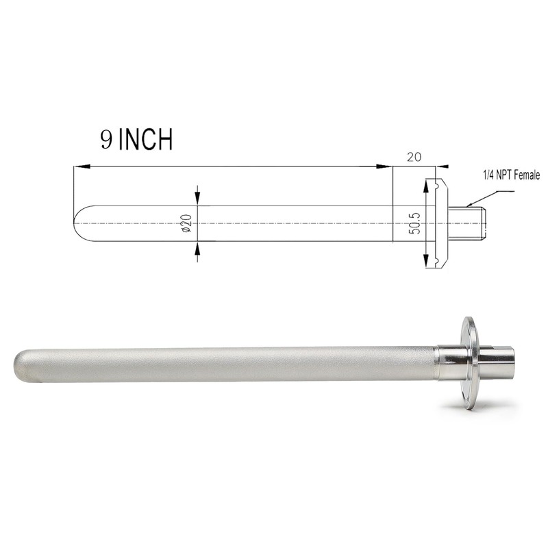Stainless Steel 1.5" Tri-Clamp Ferrule Diffusion Stone,1.5 Inch Tri Clamp