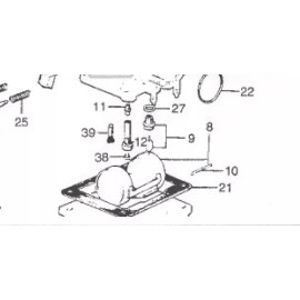 HONDA Ct90, '66-'68 CARBURETOR BOWL Gaskets (4 screw type). Set of 2.   90-27