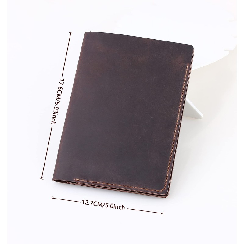 Fasjosma Leather Golf Scorecard Holder with Elastic Pencil Clip and