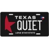BLVD Quiet Texas License Plate including Hardware Made In USA