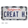 Creathome 3D Curly Wave Pattern Chrome License Plate Frame from