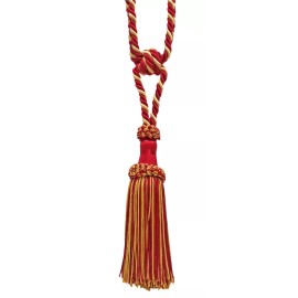 DÉCOPRO Tassel Tieback, Style# ECTB, Color# 572 - White Gold Red [Set of 4]