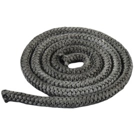 Oven Sealing Cord, Length 2.5 m Round Seal, Fireproof Fibreglass Cord, Graphite Grey, Seal for Fireplace Smoker Door, Heat Resistant up to 550 °C (Φ: 14 mm)