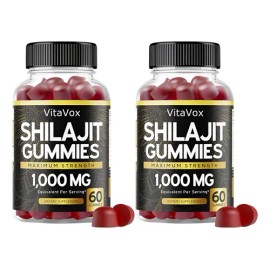 2pc Shilajit Gummies 1000mg Grade With 85+ Energy Usa Made
