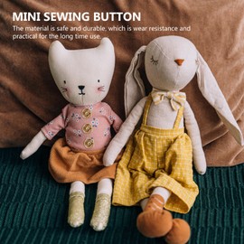 ARTIBETTER Metal Mini 40pcs Tiny Buttons - Doll Clothes Sew on Snap Fasteners Decorative Crafts Accessories 5mm