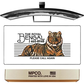 MPCO. OZGMX Large Gaming Desk Pad - 36" x 17" Aeroglyde Fabric Royal Bengal Original Desk Mats - Non-Slip, Washable, Smooth Glide for Precision Gaming & Work