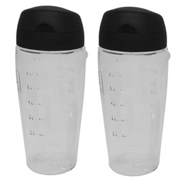 2pcs Replacement 20oz Blender Blend-N-Go Smoothie cup with to go lid，Compatible with All Oster Classic Series blender &Oster Master Series Pre-Programmed Blender with Reversing Blade Technology and OSTERIZER Galaxie Blender (2, 20oz cup with lid)
