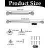 Mengshi 150N Soft Close Hydraulic Hinge, 2-Pack, for Heavy Curved,