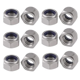 TERF® M3 Nylon Insert Hex Steel Nut M3 (3mm) Self Locking Nylock Hex Nuts - Pack of 100