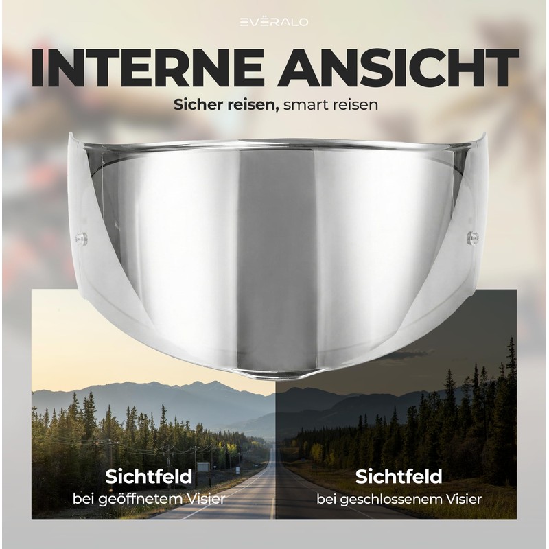 Everalo Visor Compatible with LS2 FF353 Rapid - Rapid II