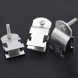 Fuzbaxy 1/2" EMT Strut Clamps Steel for Rigid Conduit and Pipe-6pack