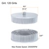 HARFINGTON 5pcs 3" 120 Grit Diamond Abrasive Brush Discs, White,