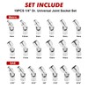CASOMAN 19PCS 1/4" Drive Universal Joint Socket Set, Metric(5mm to