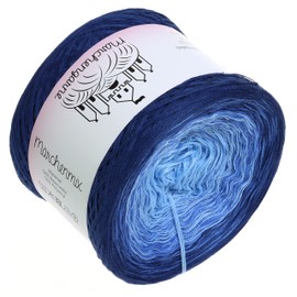Bobbel Colour Gradient Yarn, 5-Ply 300 g - 900 m Fairy Tale Yarn, Knitted Crochet Yarn (Taurops/Atlantic Outside)