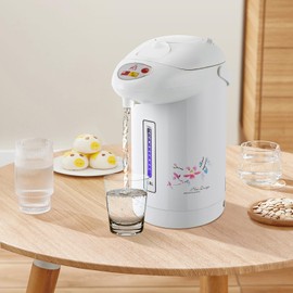 BANEBONE 3.8L Commercial Electric Kettle with Hot Water Dispenser | 750W Fast Boiling, 3 Dispense Modes & Keep Warm | Stainless Steel Water Boiler for Coffee Shops, Home, Office (128.5Oz, 110V)