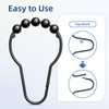 Titanker Shower Curtain Rings Hooks, Rust-Resistant Metal Shower Curtain Hooks