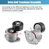 X AUTOHAUX Belt Tensioner Pulley Assembly 252812GGB3 for Kia Optima