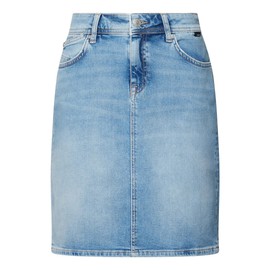 Mavi Renee 1321484325 Cheeky Denim Skirt Mid Blue Brushed, blue