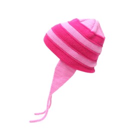 CozofLuv boys Peruvian Hat Striped Beanie, Pink, 6 5/8