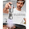 BZPP Electric Salt and Pepper Grinder Set - 6 Adjustable