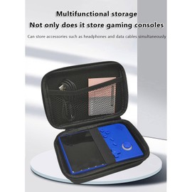 Carrying Case for Anbernic RG40XXV Retro Handheld Game Console, EVA Case, Compatible with RG40XXV Game Console and Accessories, Drop-Proof and Wear-Resistant Travel Organizer Box (Black)