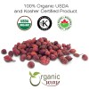 Organic Way Rosehips Fruit Whole - Kosher & USDA Certified