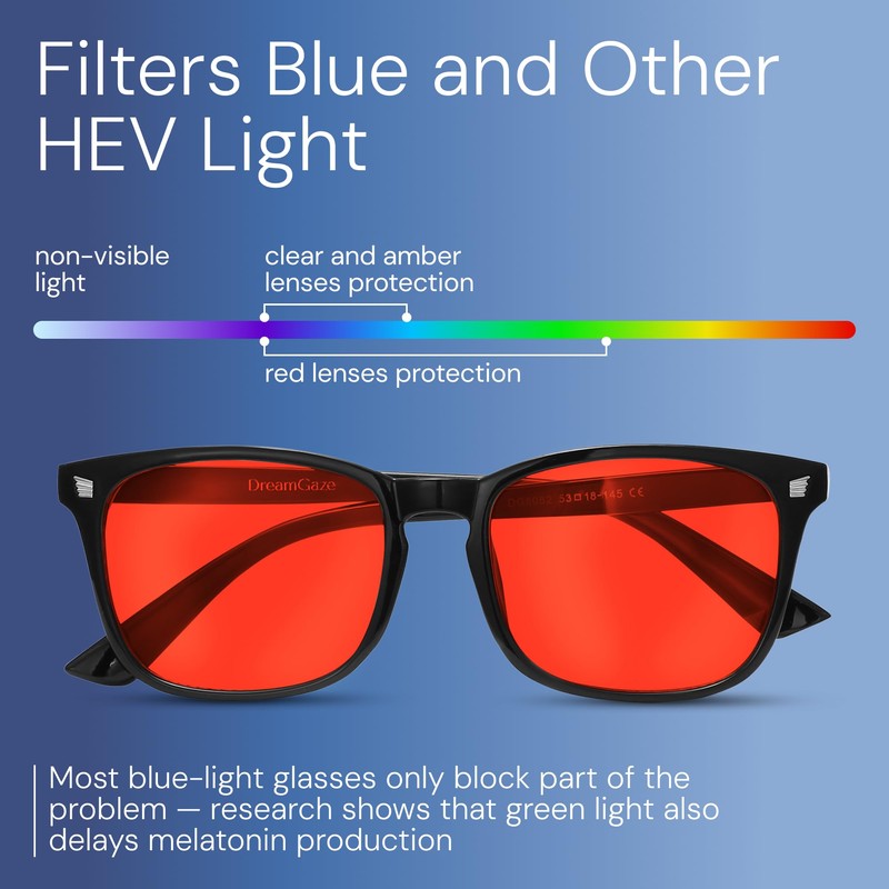 livho Gaming Blue Light Blocking Glasses for Better Sleep, Premium