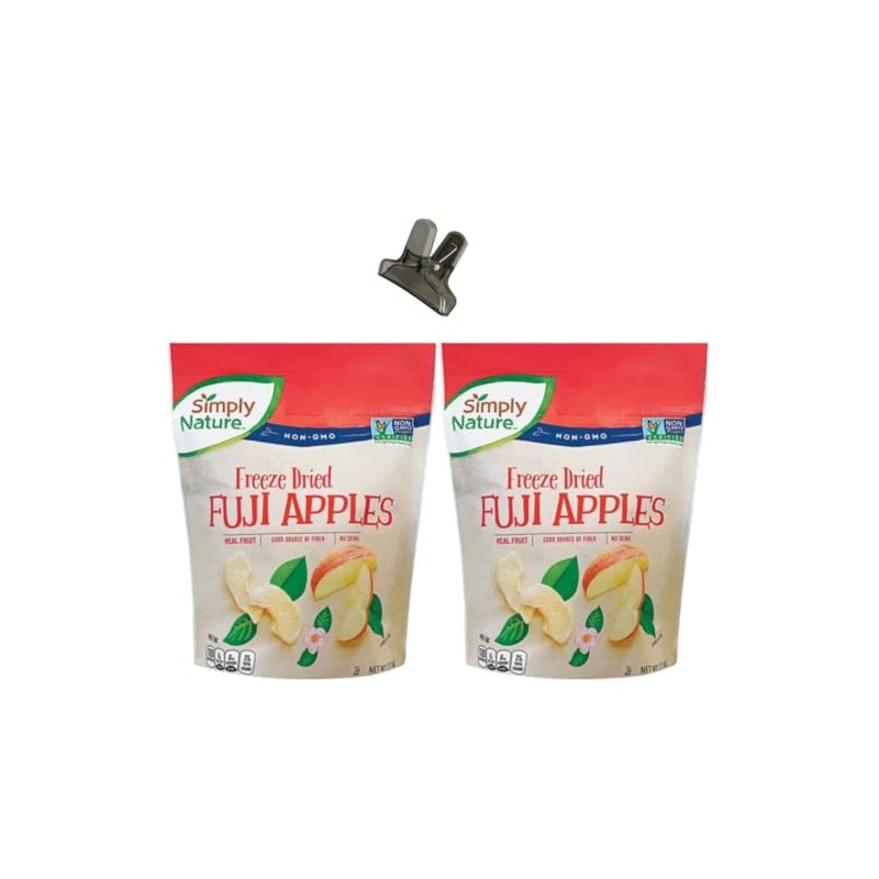Generic Simply Nature NON-GMO Freeze Dried FUJI Apples Bundle, Includes