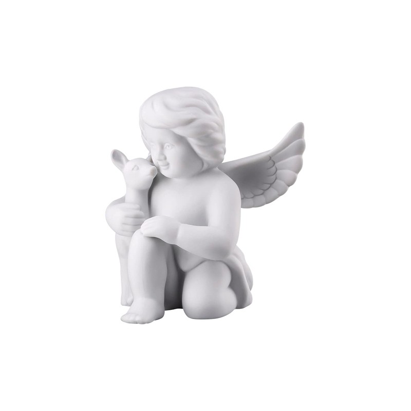 Rosenthal Angel Medium White Matt Angel with Bambi