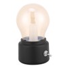 Creative Retro LED Night Light USB Rechargeable Night Light Black