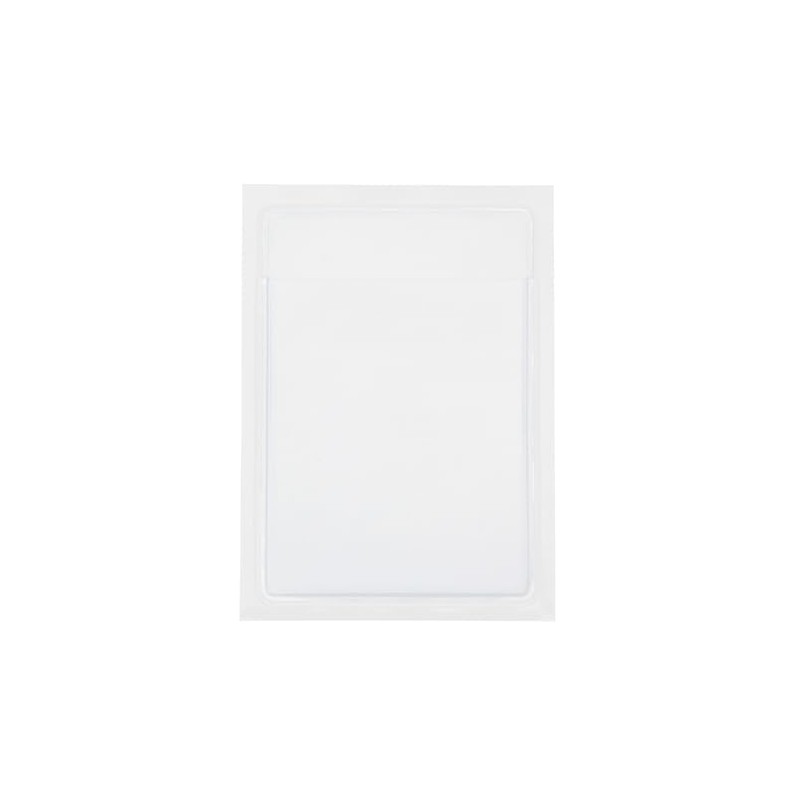 Muji NAB17A8S Pocket Seals, Translucent, Card Size, 1 Pocket x