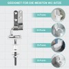 Set of 2 toilet seat attachment, universal toilet seat hinges,