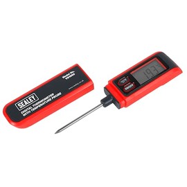 Sealey Digital Thermometer, Temperature Probe, Auto-Power-Off, LCD Screen- VS1000