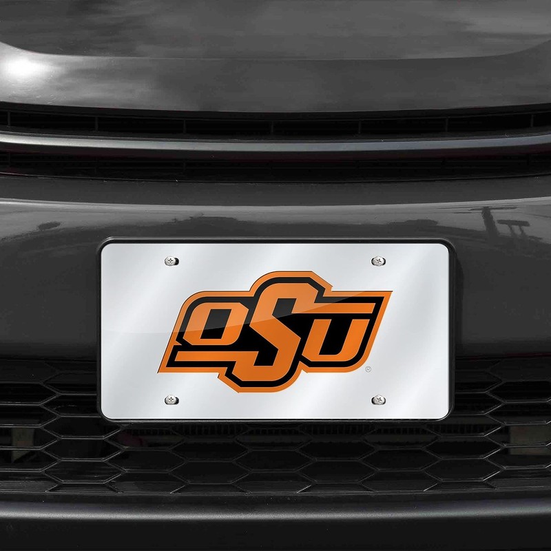 Rico Oklahoma State Cowboys Acrylic License Plate Laser Tag