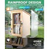 PYY Little Library Box Outdoor - Wooden Free Library Waterproof