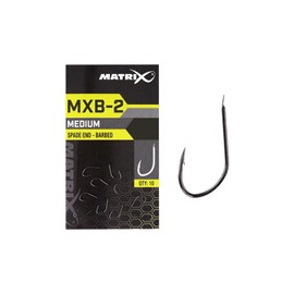 Matrix MXB-2 Black Nickel Super Sharp Barbed Hooks Ideal for Feeder or Float Fishing in Natural Places