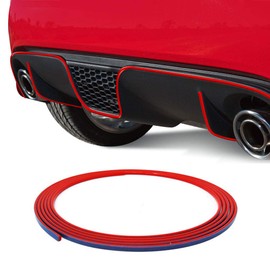 Adhesive Profile for Rear Bumper Fiat 500 Abarth, Red