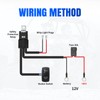 LKV Plug & Play UTV 360W Lighted Whip Wiring Harness