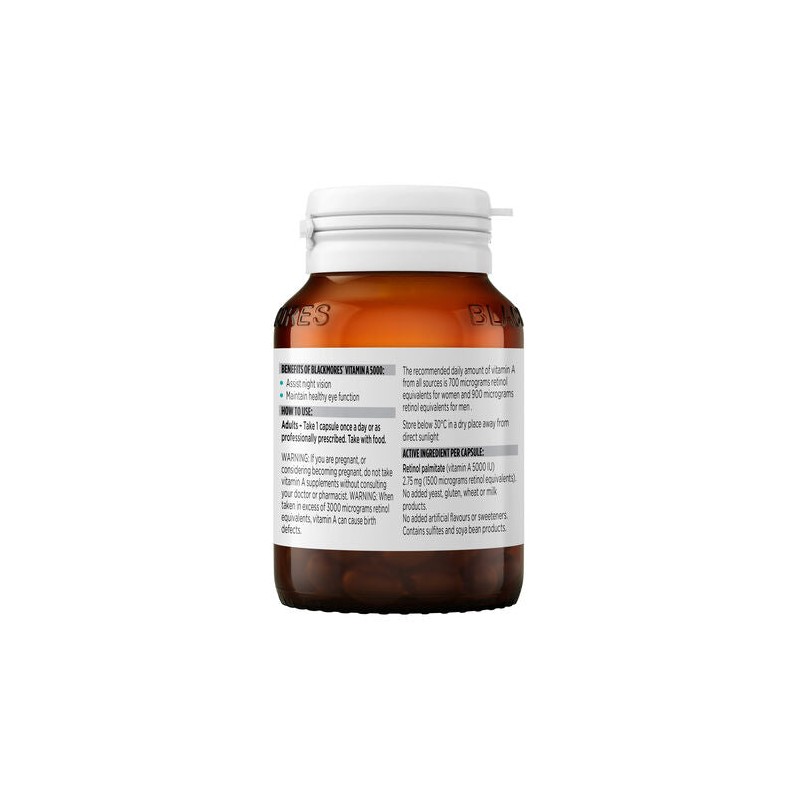 Blackmores Vitamin A 5000IU 150 Capsules