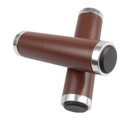 HOUSON Bicycle Grips, Ergonomic PU Handlebar Grips with Anti-Slip Design & Aluminum Clamps for 22.2 mm Bicycle, Mountain Bike