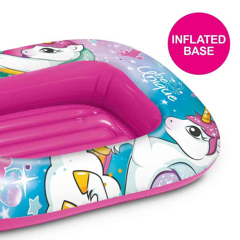 Mondo Toys - Unicorn Boat Inflatable Base - Inflatable Dinghy