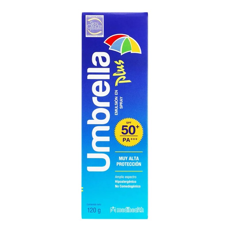Umbrella Plus SPF 50+,water resistence,todo tipo de piel