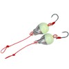 JACKALL Egg Shot No. 4, Glow/Silver