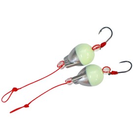 JACKALL Egg Shot No. 4, Glow/Silver
