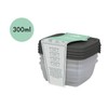 4 Pack 300ML Small Food Containers with Lids Set -