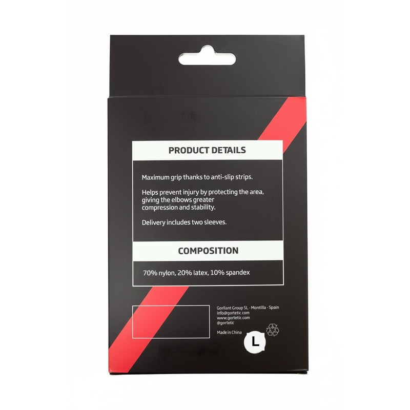 Gorletic Elbow Compression Sleeves (Pair) - Elbow Support - Non-Slip